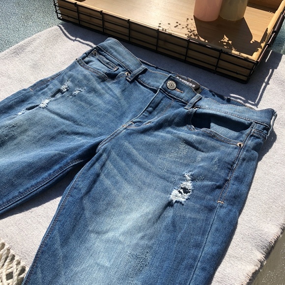 Express Denim - EXPRESS STRETCHY BARELY BOOT MID RISE JEANS